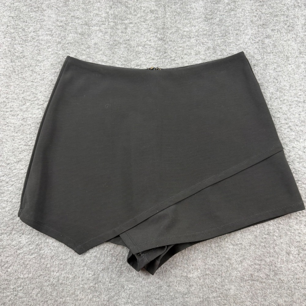 Tobi Skort Women's Size S Black Asymmetrical Wrap‎ Mini TBK13015R-S